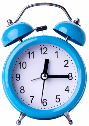 Blue Alarm Clock